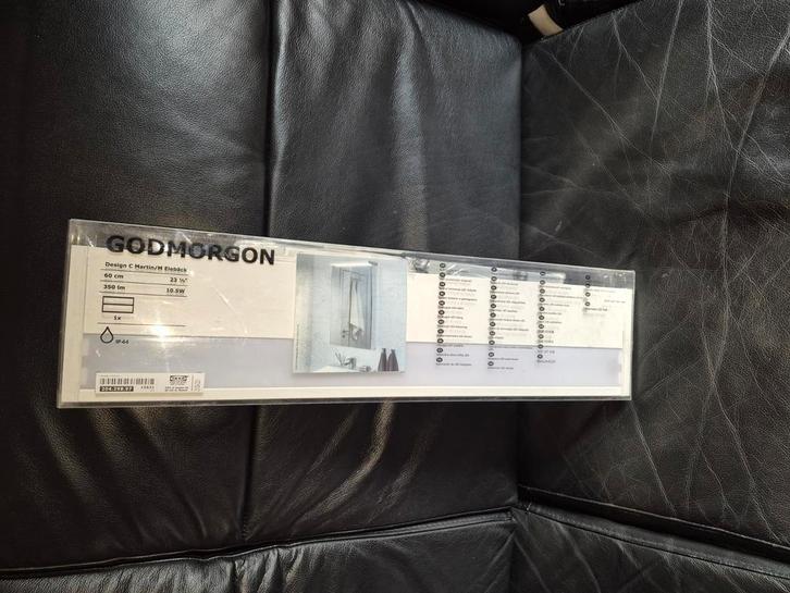 Godmorgon (Ikea) witte led licht badkamerkast, 60 cm, Huis en Inrichting, Badkamer | Badkamermeubels, Zo goed als nieuw, Overige typen