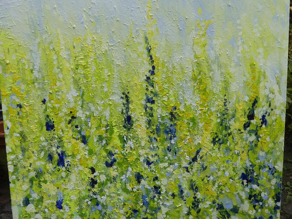 veldbloemen schilderij, Ophalen