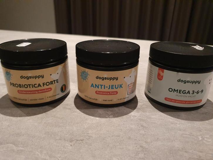 Dogsuppy, omega 3-6-9, probiotica forte, anti jeuk, Dieren en Toebehoren, Dierenvoeding, Hond, Ophalen of Verzenden