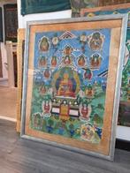Tibetaanse oude antieke thangka tanka thanka tangka, Ophalen of Verzenden