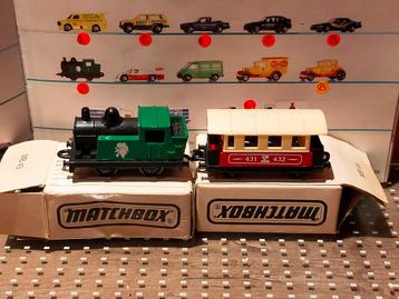 Matchbox MB43 Steam loco+MB44 Passenger coach Kellogs promo beschikbaar voor biedingen