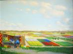 Dirk Smorenberg.1883-1960.Tulpenbollen velden.Groot en Uniek, Antiek en Kunst, Ophalen