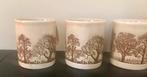 8 Vintage Staffordshire Kiln craft Mokken muggs Bomen Trees, Ophalen of Verzenden