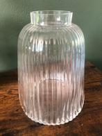 Grote vaas met gaaf patroon, Verzenden, Nieuw, Glas, Minder dan 50 cm
