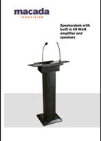 Katheder met ingebouwde speaker Lessenaar Lectern Preekstoel, Ophalen, Zo goed als nieuw, Studiomicrofoon
