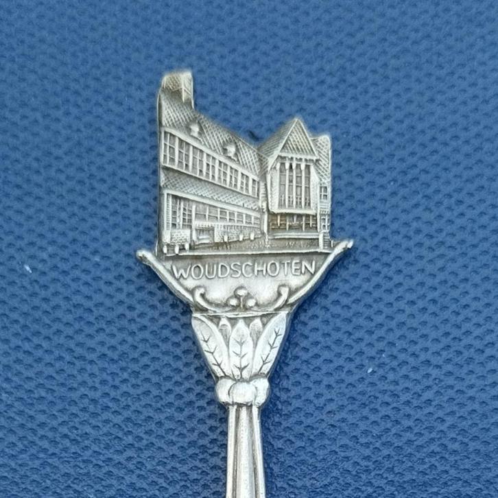 verzilverd lepeltje landgoed Woudschoten, Zeist (NIO 90), Antiek en Kunst, Antiek | Bestek, Ophalen of Verzenden