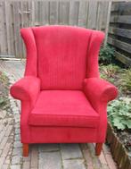 Rode Ribstof Oorfauteuil - Nette Staat!, Ophalen