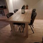 Steigerhouten eettafel robuust en handgemaakt door een meube, 50 tot 100 cm, 150 tot 200 cm, Rechthoekig, Ophalen of Verzenden