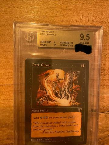 Dark Ritual Mirage Graded Beckett 9,5 Gem Mint (PSA 10) beschikbaar voor biedingen