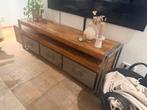 Mooie industriele TV meubel (160x40x53,5), Ophalen, Gebruikt, 150 tot 200 cm, Minder dan 100 cm