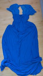 Lange blauwe zwangerschapsjurk maat L, Kleding | Dames, Positiekleding, Maat 38/40 (M), Blauw, Jurk, Ophalen of Verzenden
