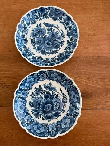 Delfts blauw wandbord nr. 519 (2 stuks) beschikbaar voor biedingen