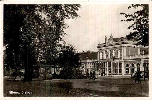Station Tilburg in oude stijl, Verzamelen, Ansichtkaarten | Nederland, Ongelopen, Noord-Brabant, 1920 tot 1940, Ophalen of Verzenden