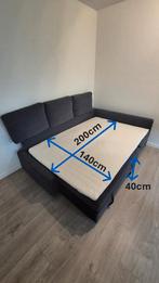 IKEA sofa bed + slim mattress + 2 pillows + 1 bed linen set, Ophalen, Overige materialen, Gebruikt, Minder dan 75 cm