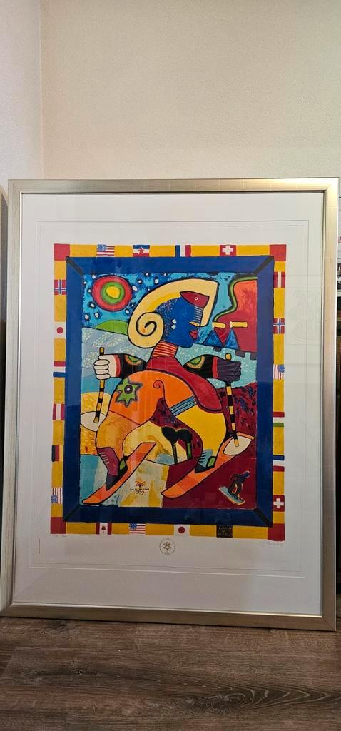 Clement Briels Zeefdruk Salt Lake City 2002, Antiek en Kunst, Kunst | Litho's en Zeefdrukken, Ophalen