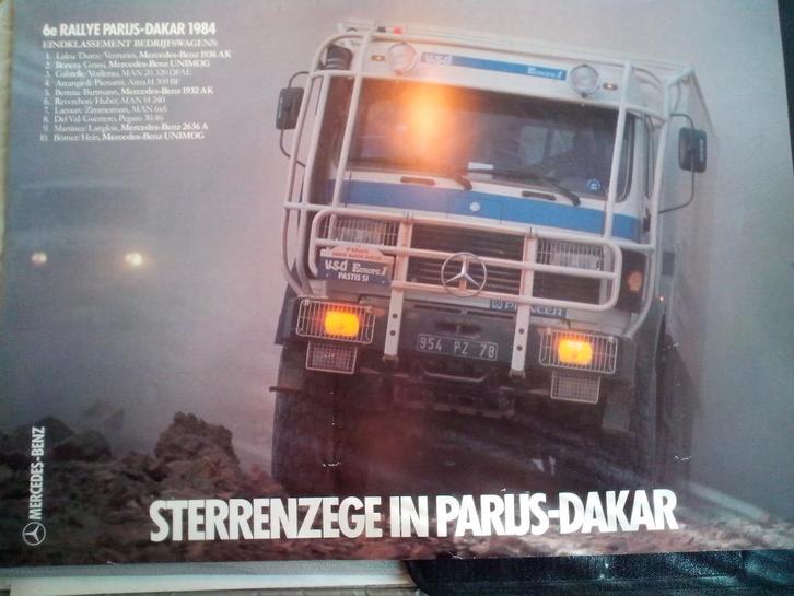 Mercedes Paris Dakar 84 + Arocs + Atego posters + 2kalenders, Verzamelen, Automerken, Motoren en Formule 1, Zo goed als nieuw