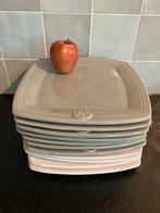 11x Lifestyle Tableware Borden wit en Grijs Aardewerk, Huis en Inrichting, Keuken | Servies, Gebruikt, Ophalen of Verzenden, Bord(en)