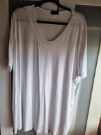 Lang WIT SHIRT. met PARELTJES HALS, Ophalen of Verzenden, Zo goed als nieuw, Wit, Shirt of Top