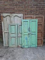 Oude brocante hardhouten luiken, Doe-het-zelf en Verbouw, N, Minder dan 80 cm, N, Overige typen