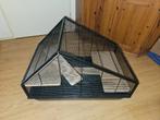 ​ Ruime Hoekkooi Knaagdier Hamsterkooi met Plateaus Zwart, Dieren en Toebehoren, Kooi, Zo goed als nieuw, Hamster, 75 tot 110 cm
