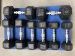 OPRUIMING! Technogym Hexagon Dumbbell set 5kg-12,5kg, Ophalen of Verzenden, Gebruikt, Benen, Dumbbell