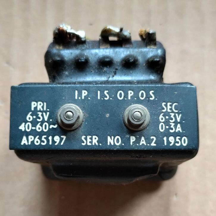 Gloeistroomtransformator trafo, Hobby en Vrije tijd, Elektronica-componenten, Gebruikt, Ophalen of Verzenden