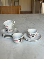 Pelican Rouge Roode Pelikaan  6 espresso kleine koffiekopjes, Gebruikt, Ophalen of Verzenden, Overige stijlen, Kop(pen) en/of Schotel(s)