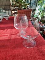 2 grote kristallen cognac glazen 16cm hoog, Ophalen, Nieuw, Overige typen