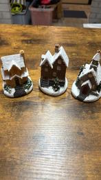 3 mini kerst huisjes, Diversen, Kerst, Ophalen, Gebruikt