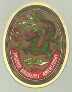 PHOENIX etiket - afbeelding van een draak nr. 27598, Ophalen of Verzenden, Overige typen, Overige merken