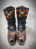 Stoere New Rock Laarzen met Vlammen en Duivelskoppen mt 43, Ophalen of Verzenden, Zwart