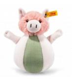 Steiff EAN 240966 Happy Farm Piggilee tuimelaar met geluid, Info@steiff.com, Steiff, Overige typen, Nieuw