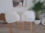 2 kuipstoeltjes, Kunststof, Gebruikt, Twee, Wit