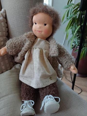Nieuw handgemaakte tricot pop schapenwol antroposofisch  beschikbaar voor biedingen