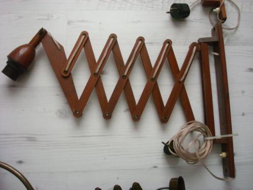 VINTAGE DIV DEENSE DESIGN SCHAARLAMPEN, Huis en Inrichting, Lampen | Wandlampen, Zo goed als nieuw, Hout, Kunststof, Metaal, Ophalen