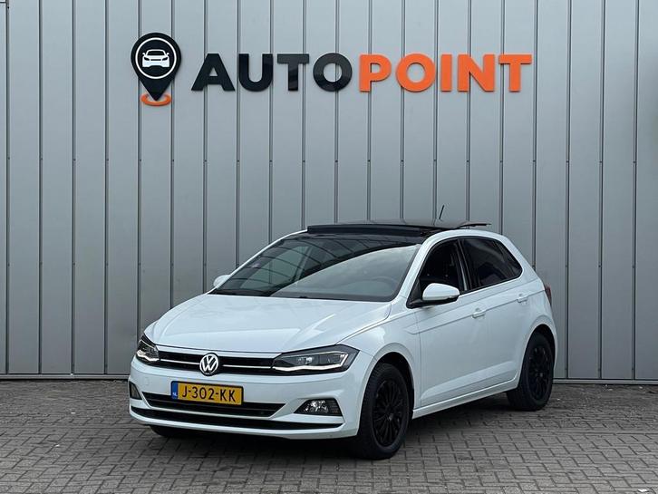 Volkswagen Polo 1.0 TSI Highline LEER PANO CAMERA CLIMA, Auto's, Volkswagen, Bedrijf, Te koop, Polo, ABS, Achteruitrijcamera, Adaptive Cruise Control