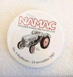 grote button NAMAC auto miniatuur auto ruilbeurs met tractor, Ophalen of Verzenden, Gebruikt, Overige onderwerpen, Button