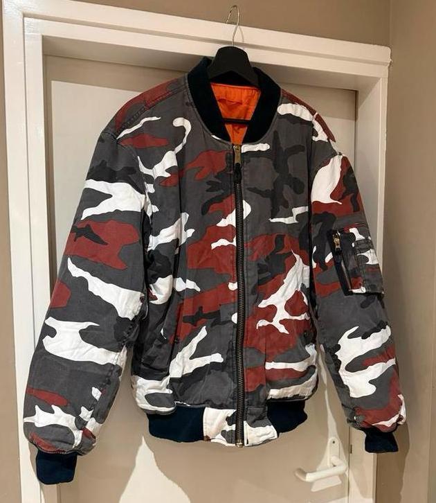Zeldzame Vintage 90’s  Bomber Jack camouflage Maat: L, Kleding | Heren, Jassen | Zomer, Zo goed als nieuw, Maat 52/54 (L), Overige kleuren