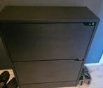 Zwarte schoenenkast met 2 lades te koop., Huis en Inrichting, Kasten | Schoenenkasten, Ophalen, Zo goed als nieuw