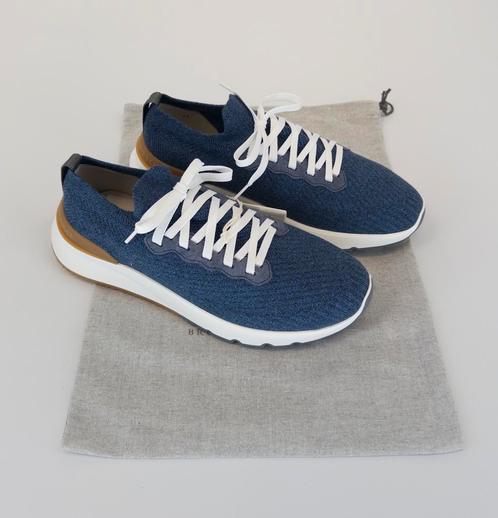 NIEUW! Brunello Cucinelli Knit Runners Blauw 42 €890, Kleding | Heren, Schoenen, Blauw, Ophalen of Verzenden