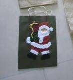 geschenkzakje /cadeau-zakje met Kerstman - sierlint Kerstmis, Ophalen of Verzenden, Nieuw
