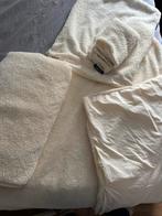 2x Teddy Dekbedovertrek Roomwit 140x220, Huis en Inrichting, Slaapkamer | Beddengoed, Eenpersoons, Wit, Dekbedovertrek, Ophalen of Verzenden