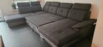 Antracietgrijze Hoekbank, Huis en Inrichting, Ophalen of Verzenden, Vierpersoons of meer, Stof