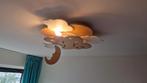 Kinderkamer Lamp met Muziekdoosje - Wolken & Maan, Huis en Inrichting, Lampen | Plafondlampen, Ophalen, Gebruikt, Hout, Kindvriendelijk