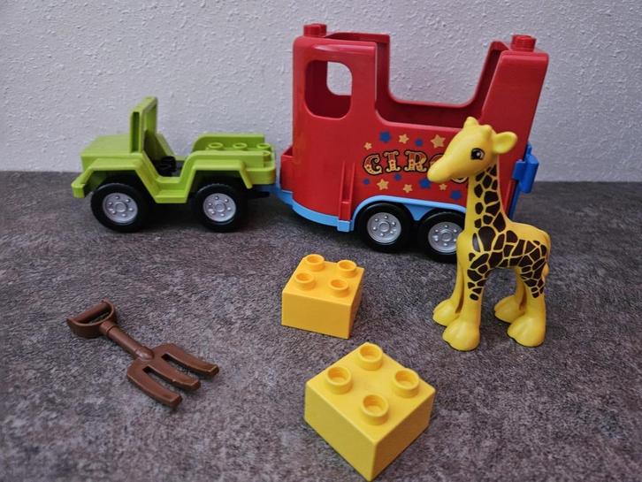 Duplo Circuswagen (10520) – Complete set met giraffe, Kinderen en Baby's, Speelgoed | Duplo en Lego, Zo goed als nieuw, Duplo