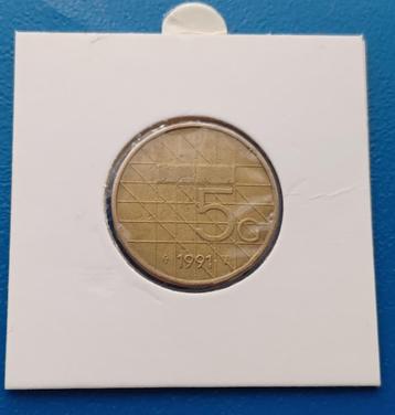 5 gulden 1991 - Beatrix    beschikbaar voor biedingen