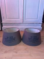 Rivera maison lampenkap grijs 2 stuks, Rond, Ophalen of Verzenden, Zo goed als nieuw, Grijs