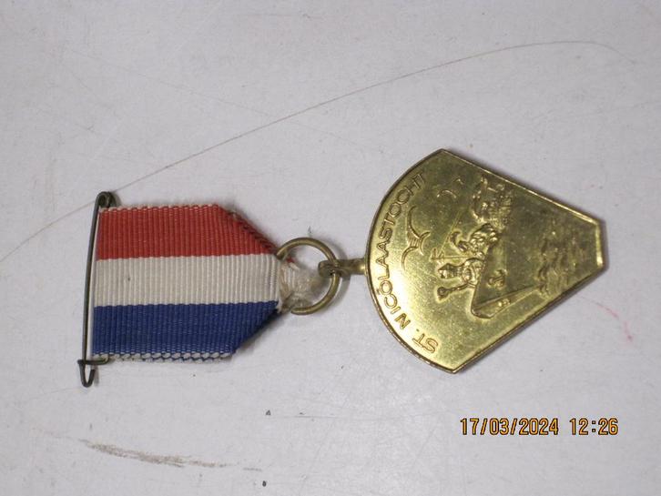 sint nicolaas medaille roosendaal (297), Diversen, Sinterklaas, Gebruikt, Ophalen of Verzenden