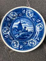 Delfts blauw bord en groen, Ophalen of Verzenden