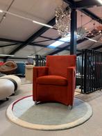 Showmodel Leolux Dolcinea Fauteuil Alcantara rood stoel, Huis en Inrichting, Fauteuils, Leolux, Nieuw, 75 tot 100 cm, Ophalen of Verzenden